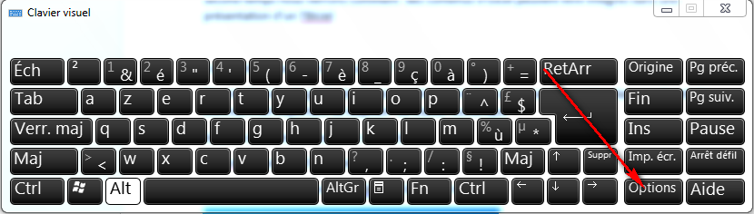 clavier  visuel