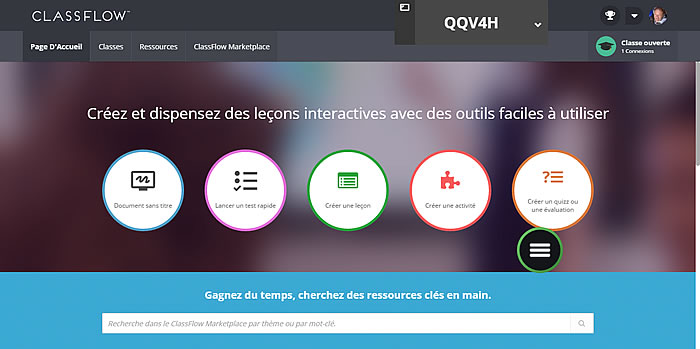 Accueil Logiciel Classflow