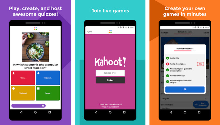 application Kahoot