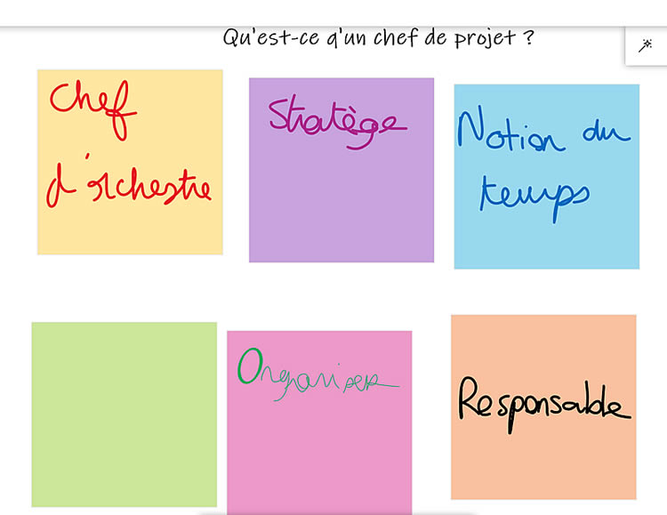 Changement aspect des post-it - Whiteboard