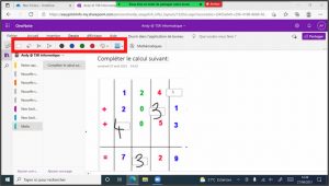 Annotation d’un document OneNote sur écran interactif - Zoom
