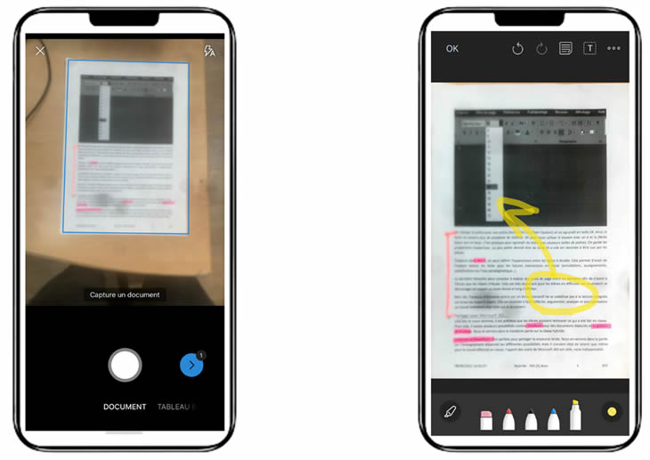 Annoter un document depuis Microsoft OneDrive - IOS