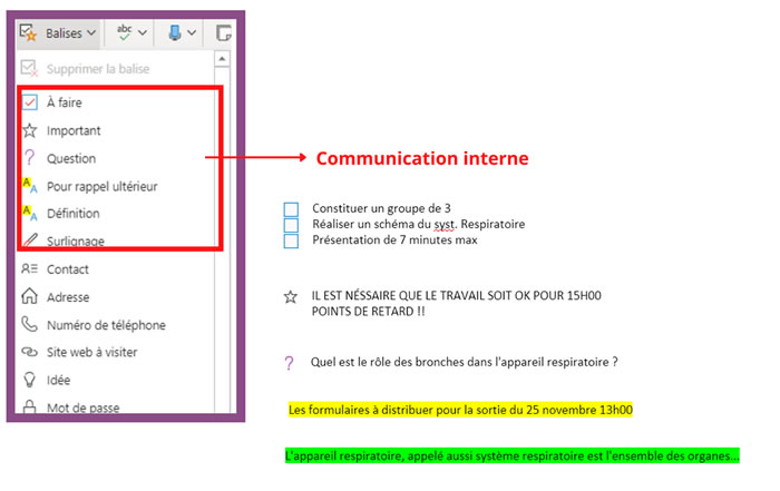 communication-marquage interne avec etudiants