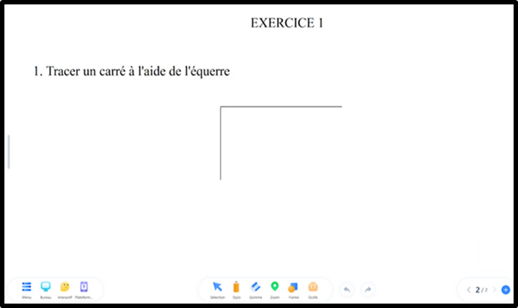 trace carre equerre ubm cc