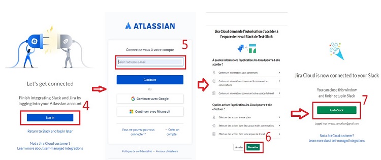 Connecter Jira sur Slack