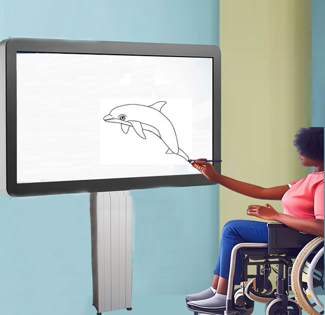 Dessiner sur écran interactif pour les personnes en situation de handicap