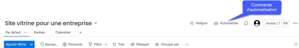 Automatisation sur Monday