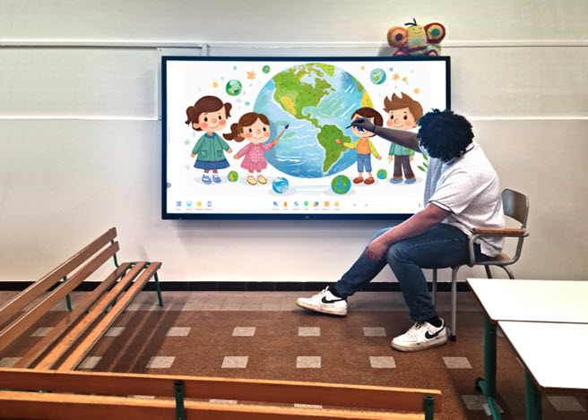 Ecran interactif en maternelle